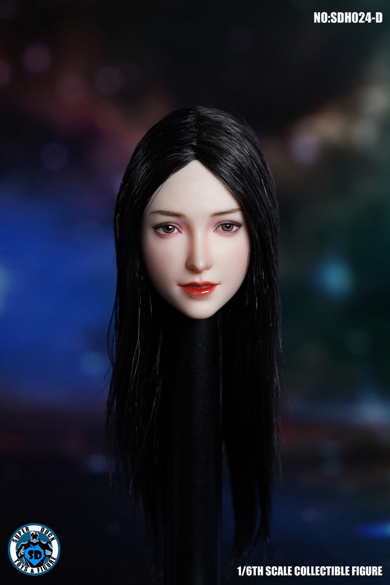 SUPER DUCK 1/6 白色皮膚女人偶植髮頭雕 SDH024 四款