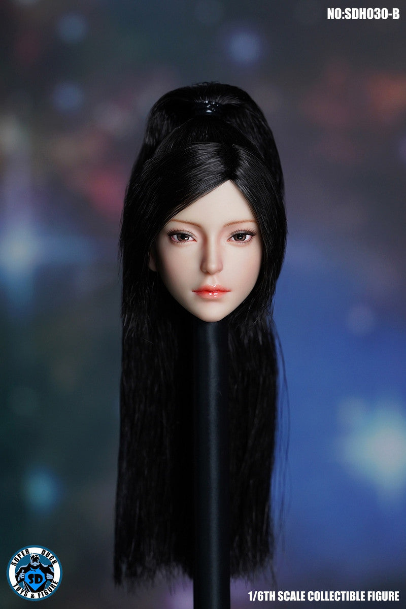 SUPER DUCK 1/6 長髮女人偶植髮頭雕 SDH030 四款