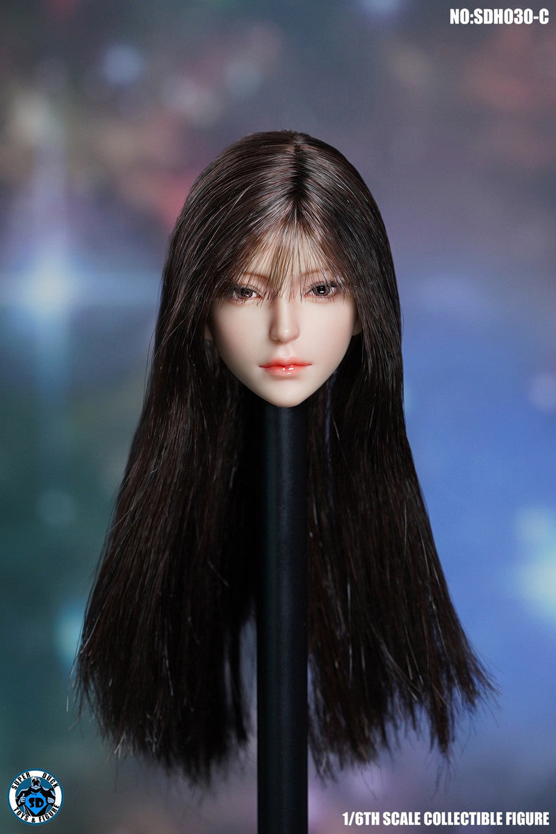 SUPER DUCK 1/6 長髮女人偶植髮頭雕 SDH030 四款