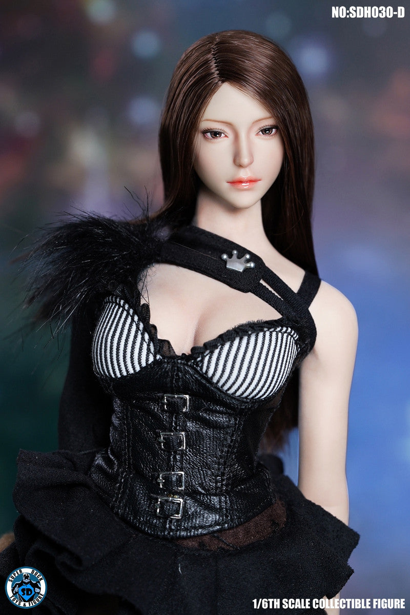 SUPER DUCK 1/6 長髮女人偶植髮頭雕 SDH030 四款