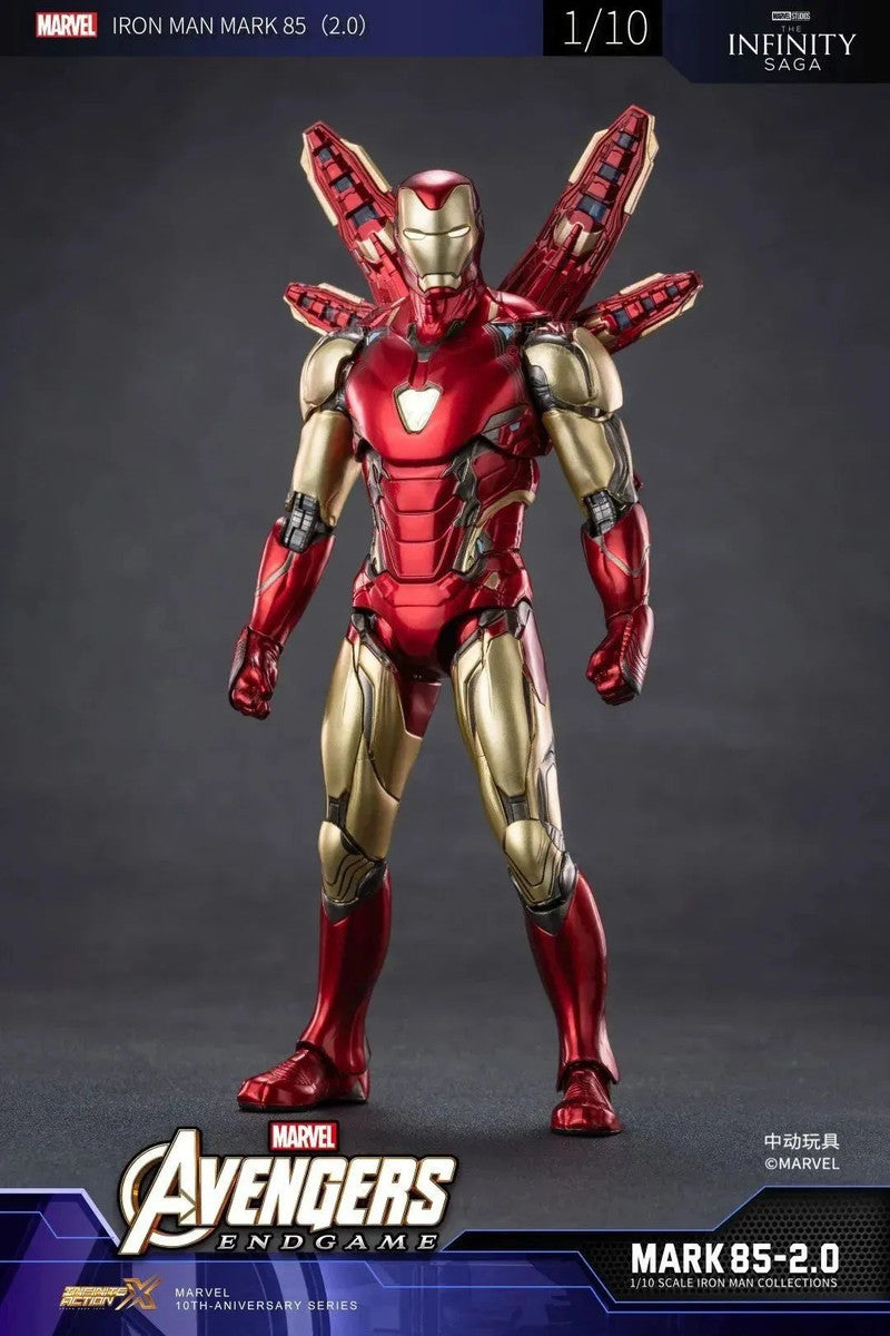 中動玩具 ZD Toys 1/10 Iron Man Mark 85 MK85 2.0 LED 發光版 Figure