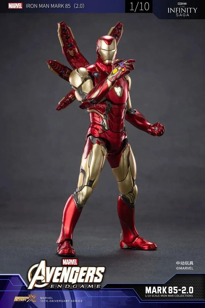 中動玩具 ZD Toys 1/10 Iron Man Mark 85 MK85 2.0 LED 發光版 Figure