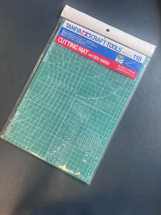 田宮 74118 模型美工墊 Cutting Mat (A4尺寸/綠色)