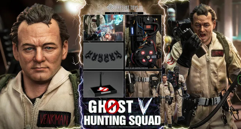 Present toys SP57 SP58 SP77 SP78 1/6 Scale Ghost hunting squad full set 一套4款