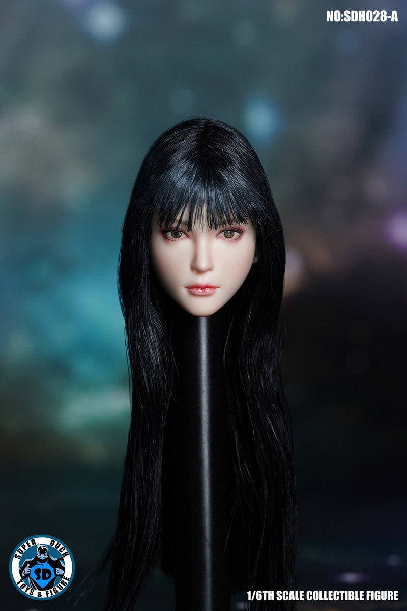 SUPER DUCK 1/6 長髮女人偶植髮頭雕 SDH028 四款