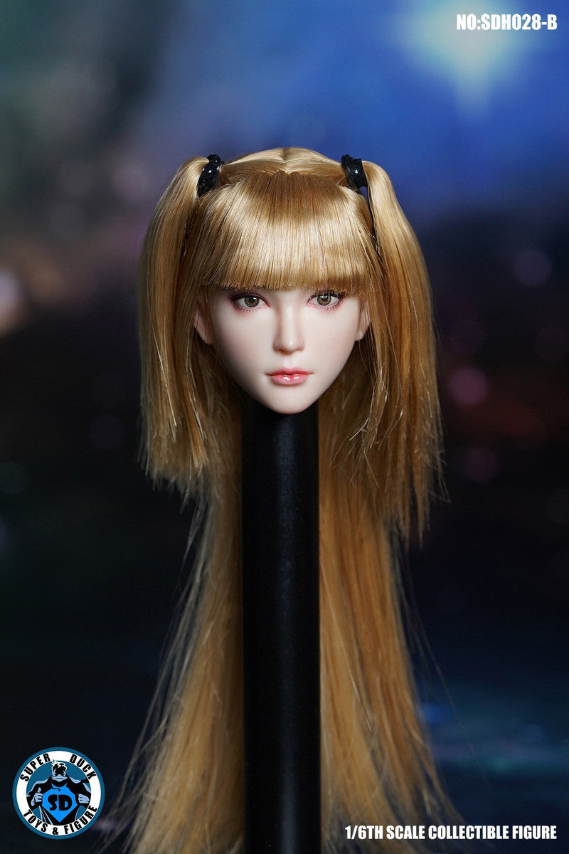 SUPER DUCK 1/6 長髮女人偶植髮頭雕 SDH028 四款