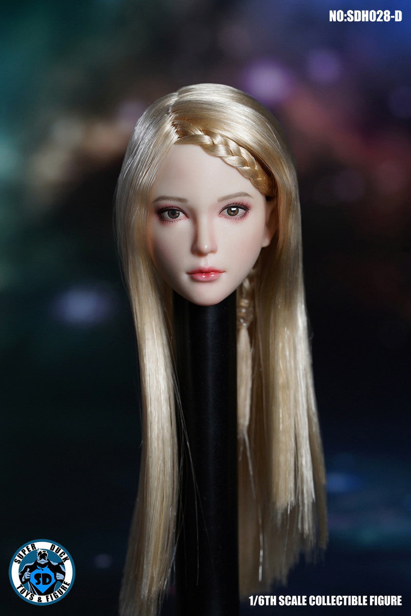 SUPER DUCK 1/6 長髮女人偶植髮頭雕 SDH028 四款