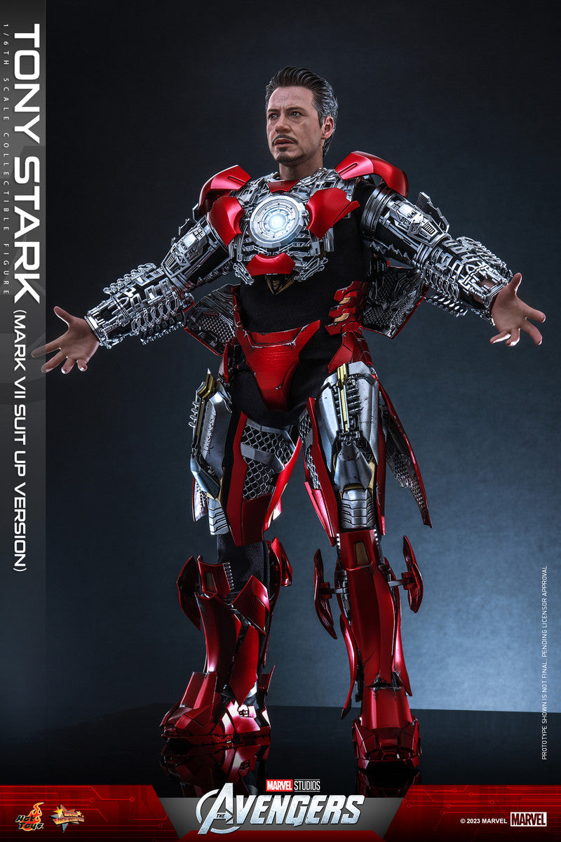 Hot toys MMS718 1:6 Tony Stark (Mark VII Suit up Version) Avengers Mark 7 普通版