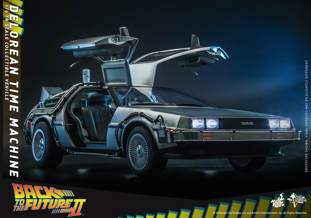 Hot Toys MMS636 1/6 Back to the Future II DeLorean Time Machine Collectible Vehicle