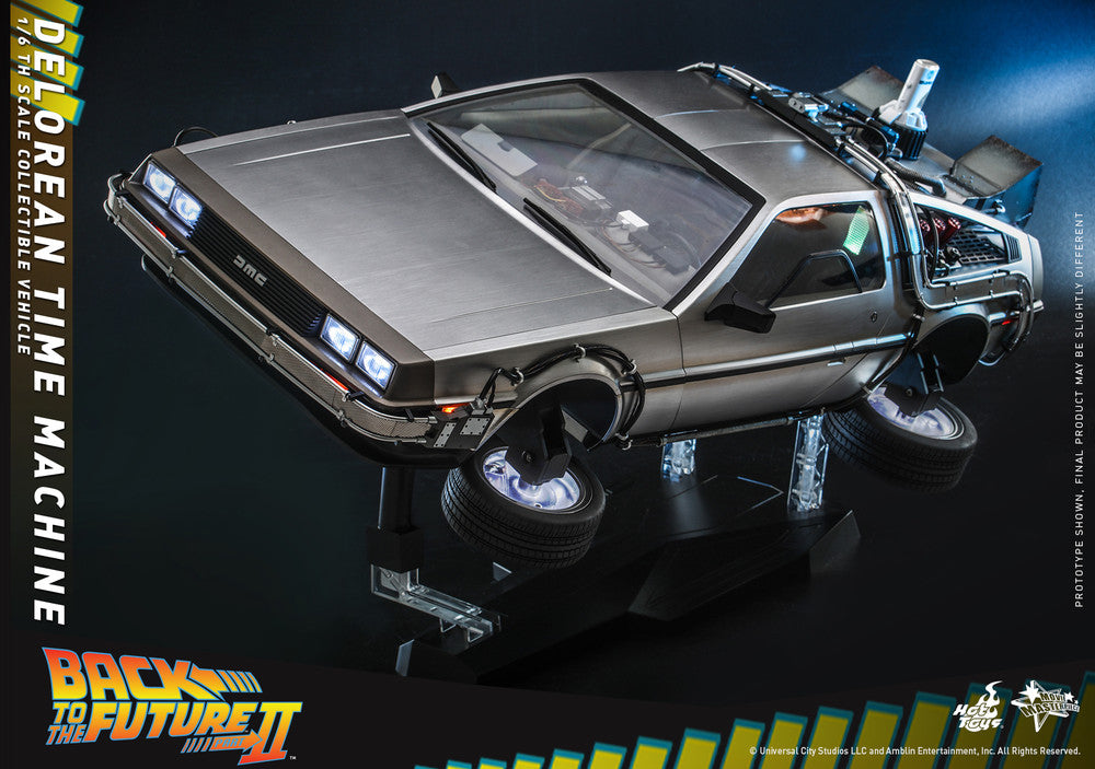 Hot Toys MMS636 1/6 Back to the Future II DeLorean Time Machine Collectible Vehicle