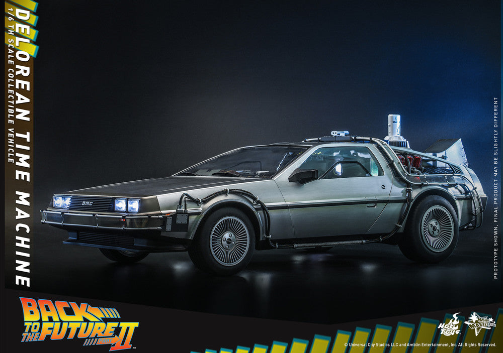 Hot Toys MMS636 1/6 Back to the Future II DeLorean Time Machine Collectible Vehicle