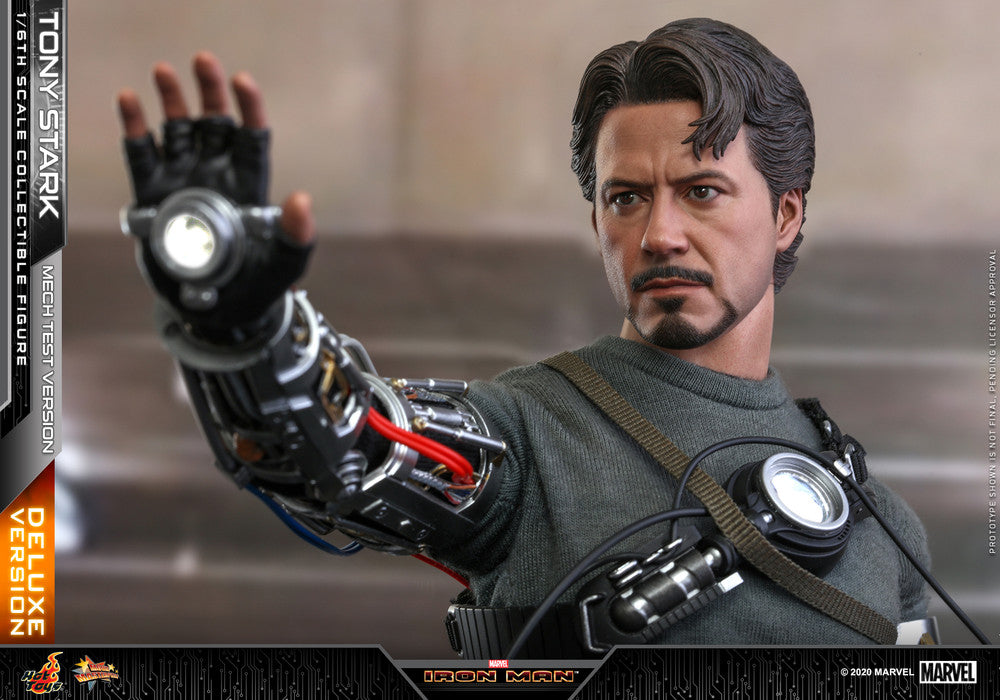 Hot Toys MMS582 Iron Man 1/6 Tony Stark (Mech Test Version) Collectible Figure (Deluxe Version)