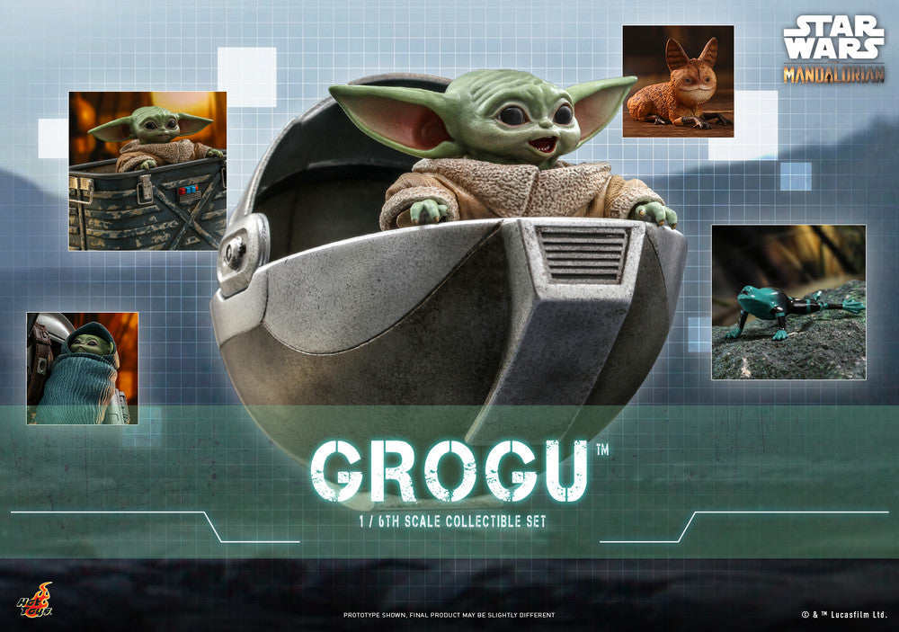 Hot Toys TMS043 Star Wars: The Mandalorian 星球大戰: 曼達洛人 1/6 Grogu Collectible Set