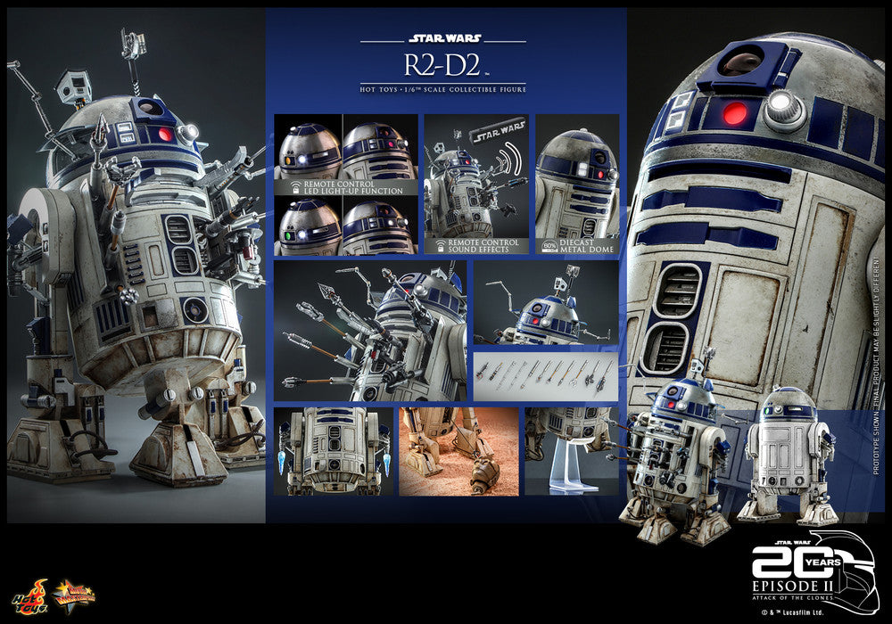 Hot Toys MMS651 Star Wars Episode II : Attack of The Clones 星球大戰:複製人侵略 1/6 R2-D2 figure