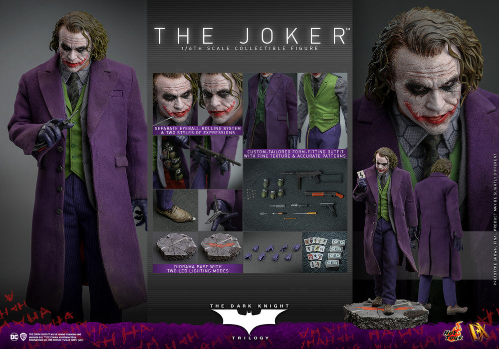 Hot Toys DX32 The Joker Dark Knight Trilogy 小丑膠髮版