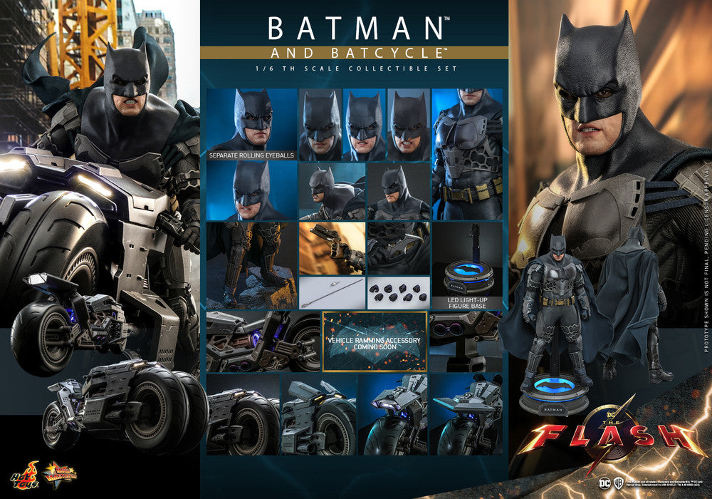 Hot Toys MMS705 The Flash Batman & Batcycle 蝙蝠俠及電單車套裝
