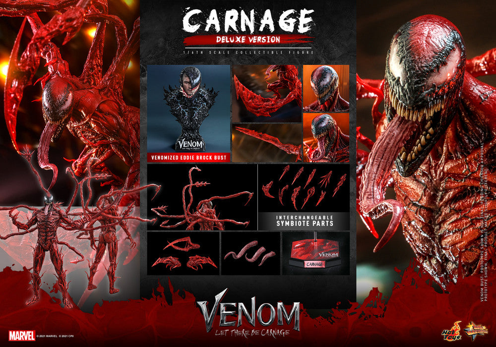 Hot Toys MMS620 Venom: Let There Be Carnage 1/6 Carnage Figure (Deluxe Version 豪華版)