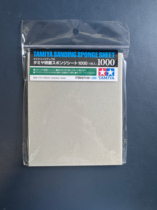 田宮 打磨用海綿砂紙 Sanding Sponge Sheet 1000 87149