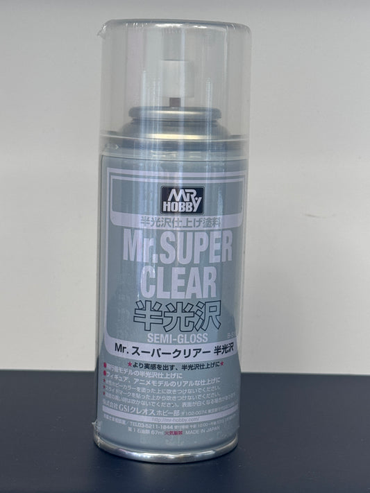 Mr.Hobby B516 Mr.Super Clear 半光澤保護漆噴罐170ml
