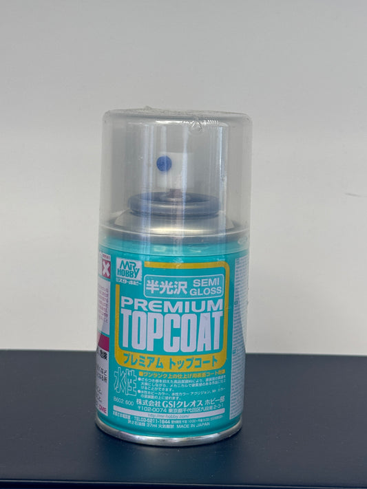 Mr.Hobby B502 PREMIUM TOPCOAT保護漆噴罐半光澤86ml