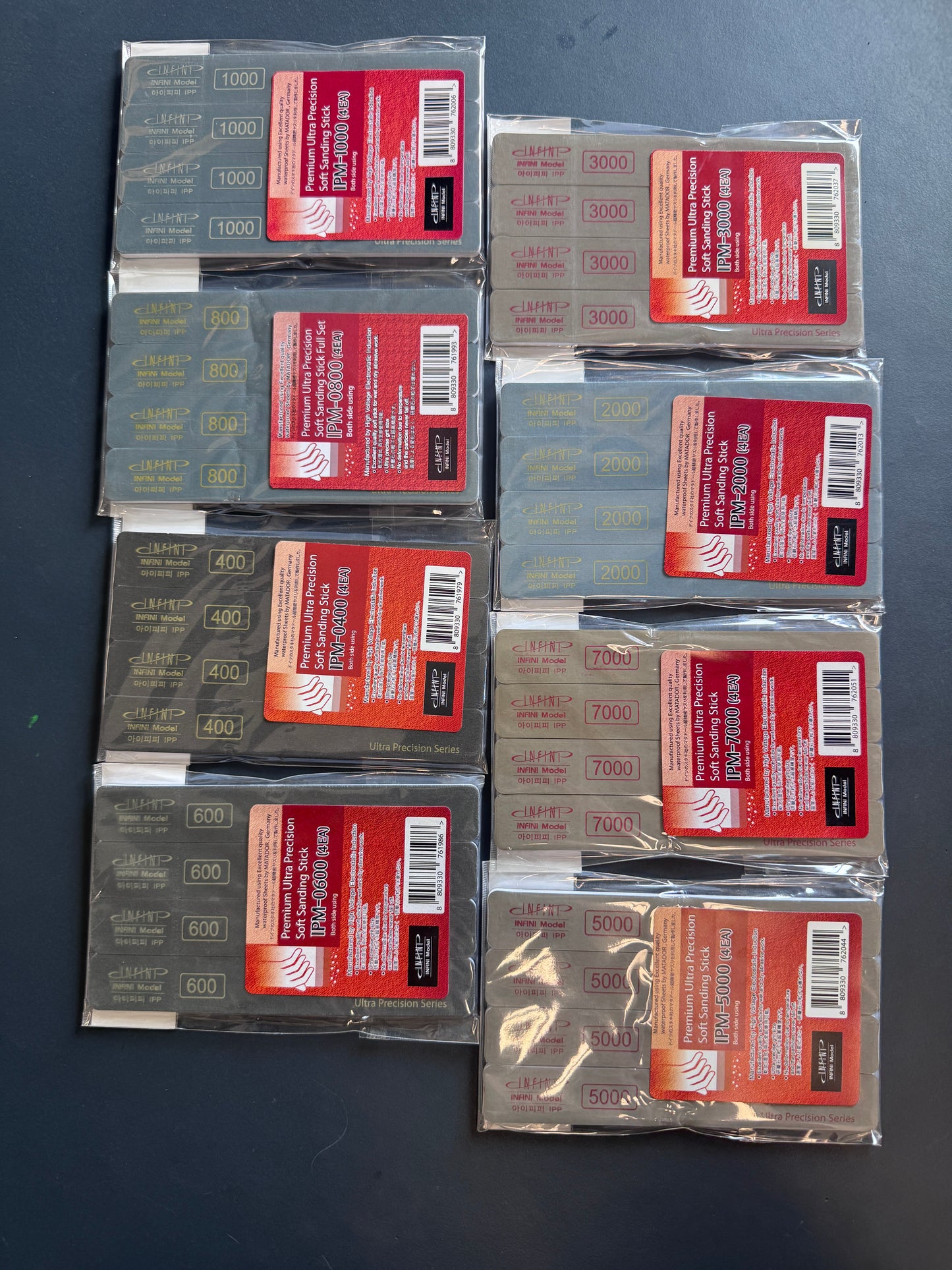 INFINI Premium Ultra Precision Softback Sanding Stick (4 pieces) IPM-0400- 700 砂紙打磨棒
