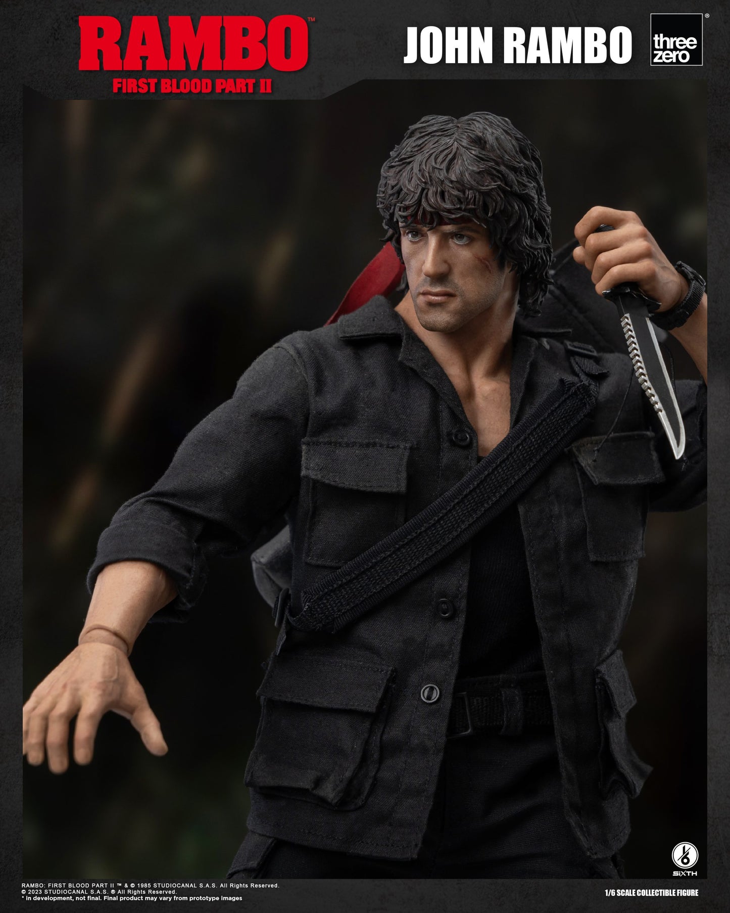 Threezero 1/6 Rambo II First Blood Figure 第一滴血 約翰蘭保 史泰龍