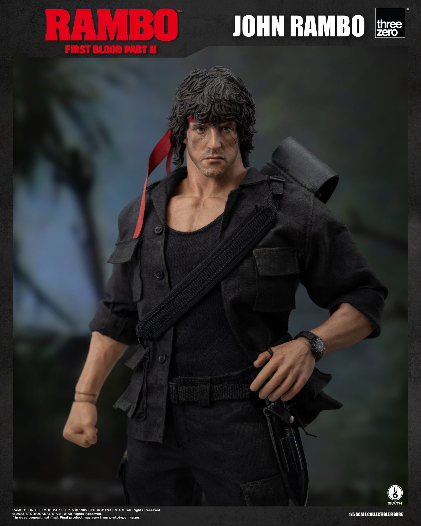 Threezero 1/6 Rambo II First Blood Figure 第一滴血 約翰蘭保 史泰龍