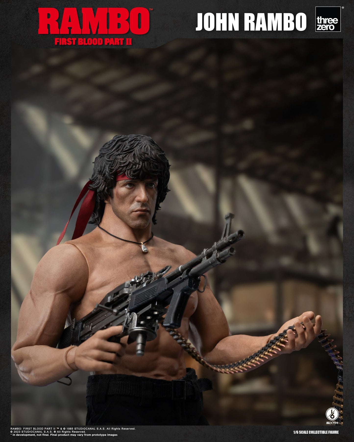 Threezero 1/6 Rambo II First Blood Figure 第一滴血 約翰蘭保 史泰龍