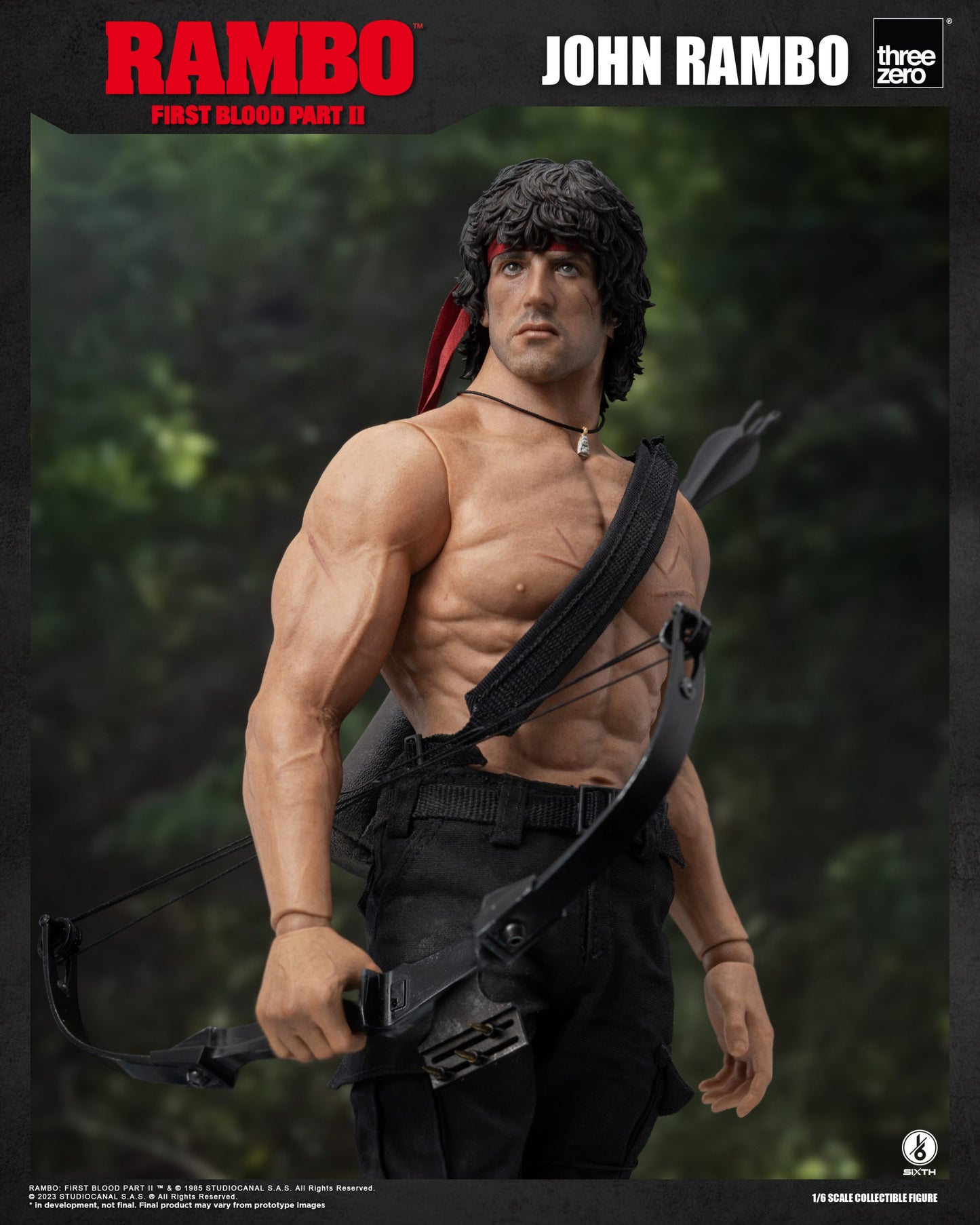 Threezero 1/6 Rambo II First Blood Figure 第一滴血 約翰蘭保 史泰龍