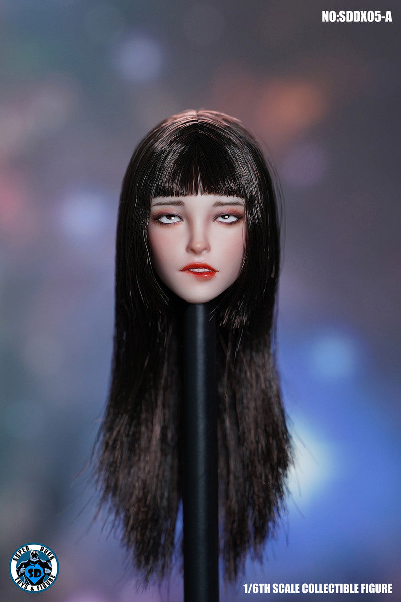 SUPER DUCK 1/6 可動眼女人偶植髮頭雕 SDDX05 三款