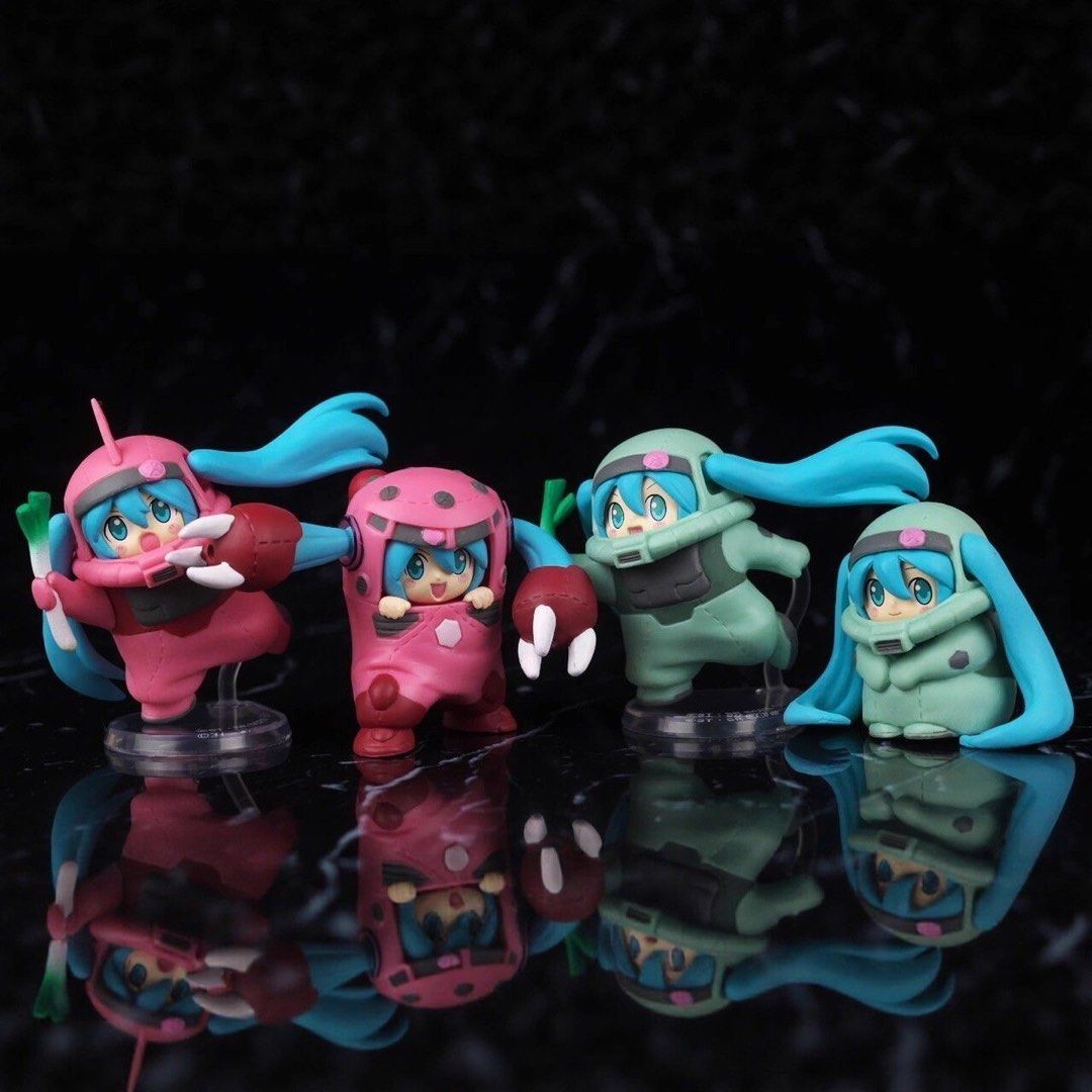 Bandai 機動戰士高達 X 初音未來 扭蛋一套4隻 GUNDAM X MIKU Anniversary Special Project Figure Collection
