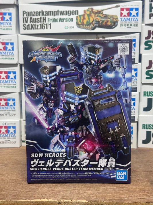 Bandai SD高達世界 群英集 翠綠暴風隊員 SDW HEROES VERDE BUSTER TEAM MEMBER 5061992