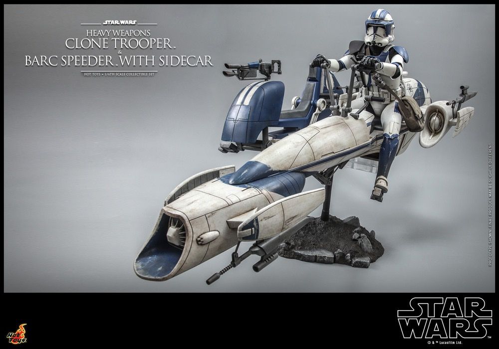 Hot Toys TMS077 1/6 Heavy Weapons Clone Trooper BARC Speeder Star Wars: The Clone Wars : 星球大戰 複製人戰爭