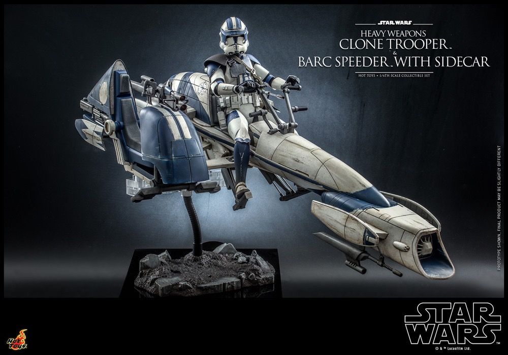 Hot Toys TMS077 1/6 Heavy Weapons Clone Trooper BARC Speeder Star Wars: The Clone Wars : 星球大戰 複製人戰爭