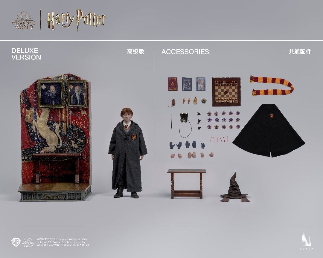 INART 1/6 榮恩 哈利波特與魔法石 植髮豪華版 Ron Weasley Harry Potter and the Philosopher's Stone Gryffindor Wizardry Deluxe Version