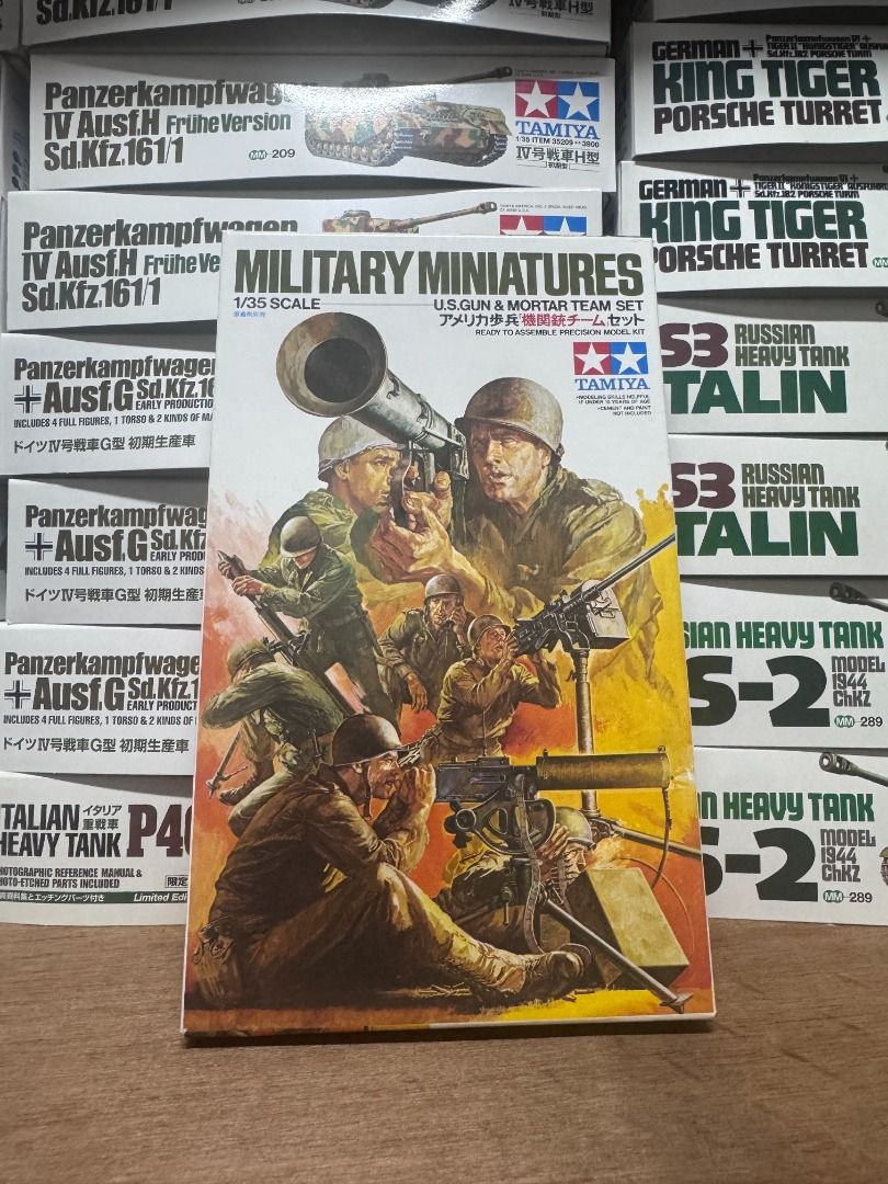 田宮 Tamiya 35086 1/35 U.S. Gun & Mortar Team Model Kit