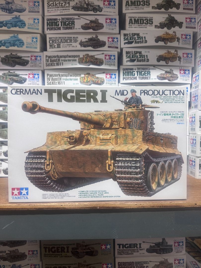田宮 Tamiya 35194 1/35 German Tiger I Tank Mid Production Model Kit