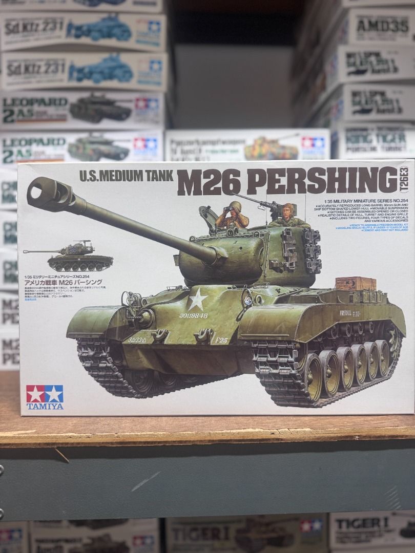 田宮 Tamiya 35254 1/35 US Medium Tank M26 Pershing (T26E3) Model Kit