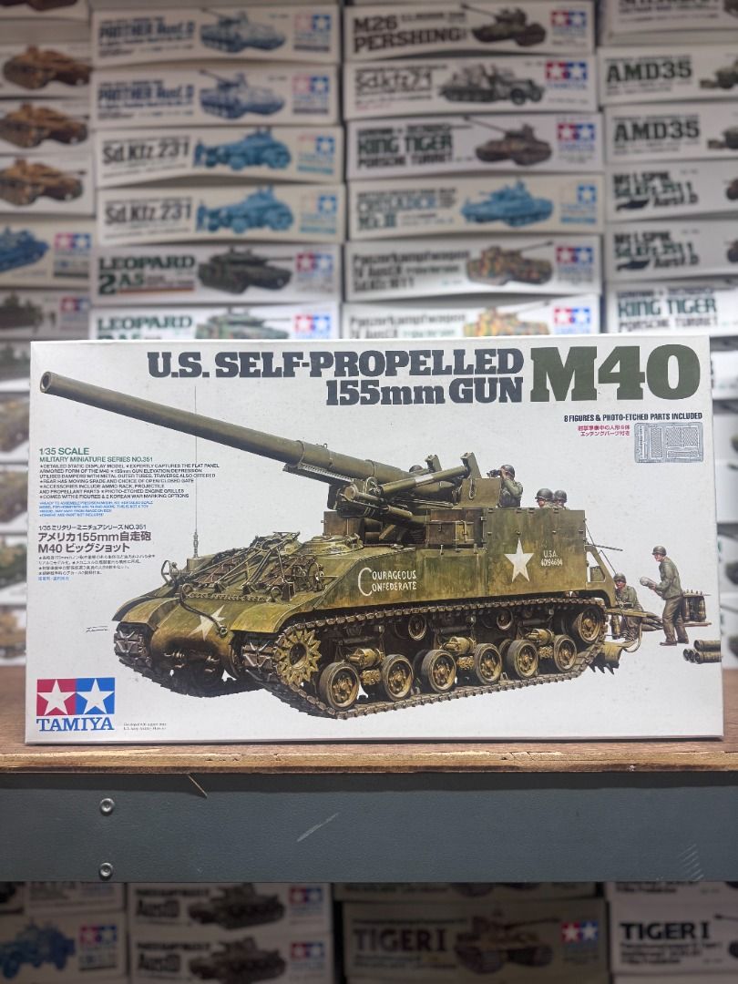 田宮Tamiya 35351 1/35 U.S. Self-Propelled 155mm Gun M40 Model Kit