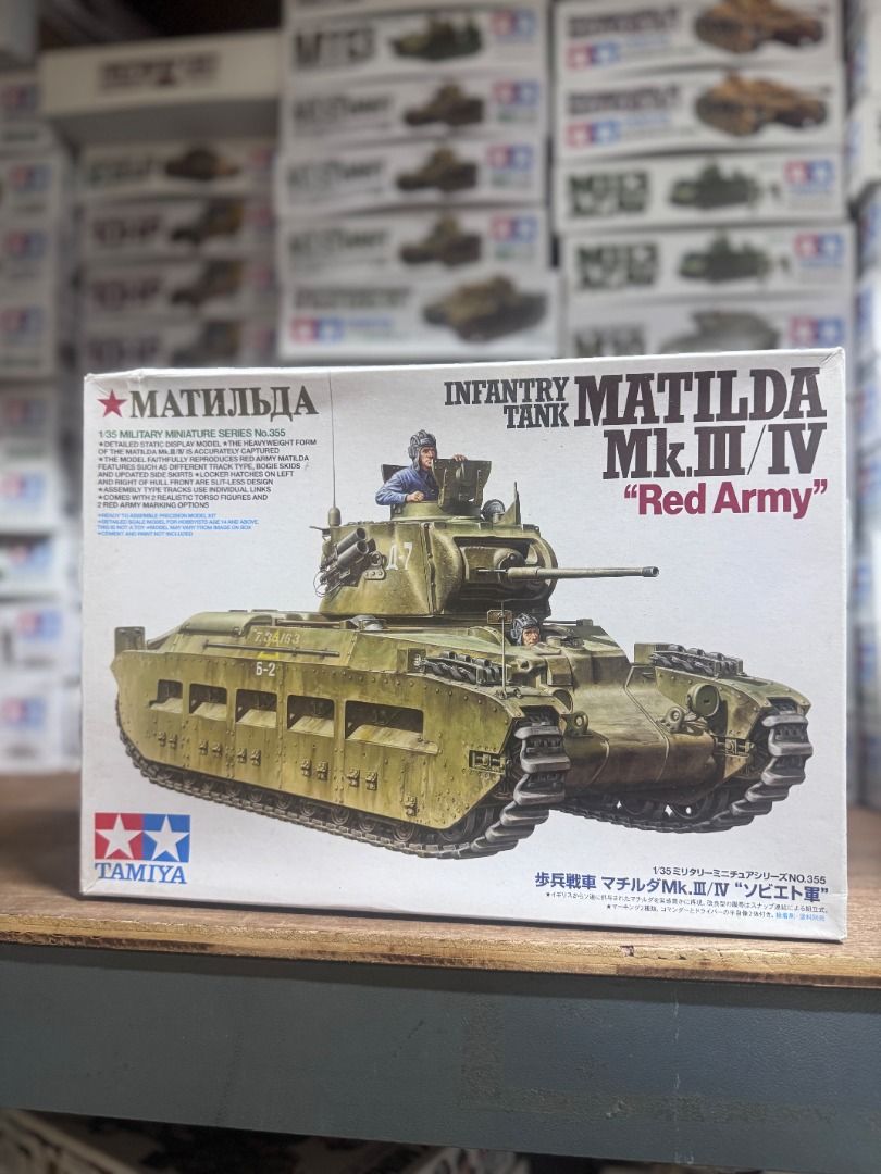 田宮 Tamiya 35355 1/35 Infantry Tank Matilda Mk.III/IV “Red Army” Model Kit