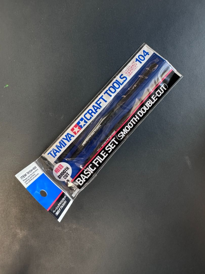 田宮 Tamiya 模型專用銼刀套裝 (幼細打磨度) Basic File Set (Smooth Double-Cut) 74104