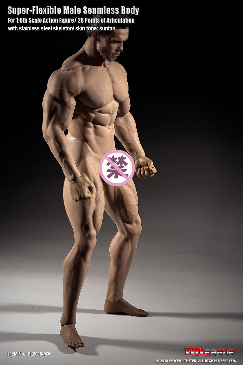 Tbleague M35 1/6 包膠男肌肉素體 seamless Male body