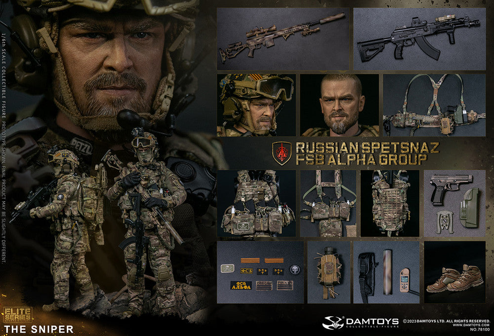 DAMTOYS 78100 1/6 RUSSIAN SPETSNAZ FSB ALPHA GROUP SNIPER