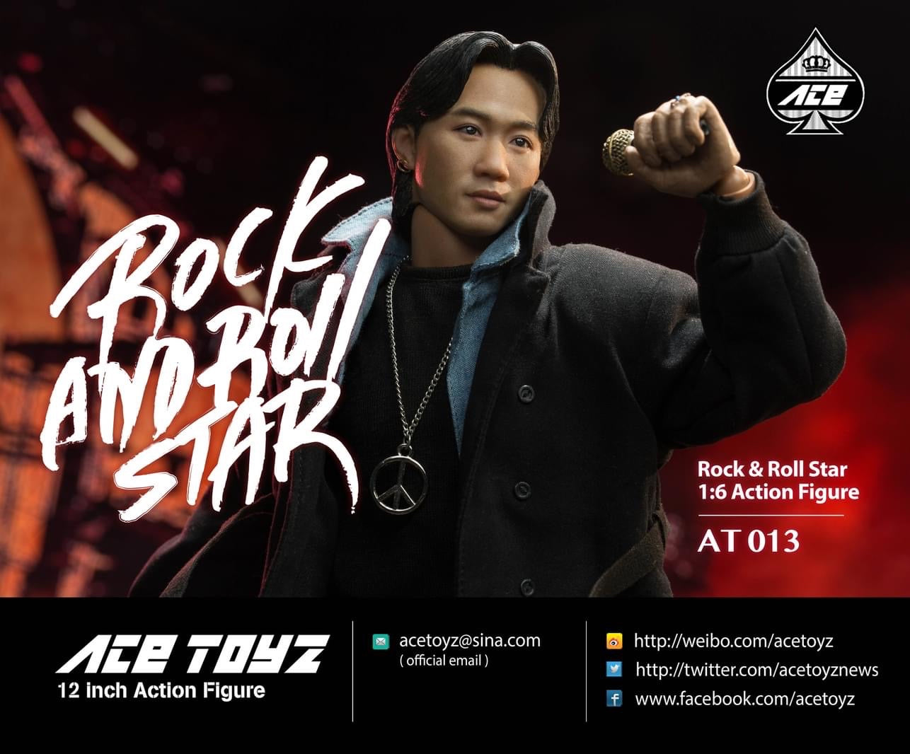 Ace Toyz AT-013 1/6 搖滾樂結他手巨星 – 長城套裝
