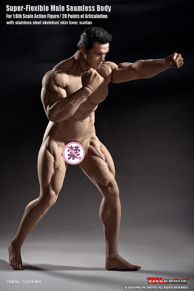 Tbleague M35 1/6 包膠男肌肉素體 seamless Male body