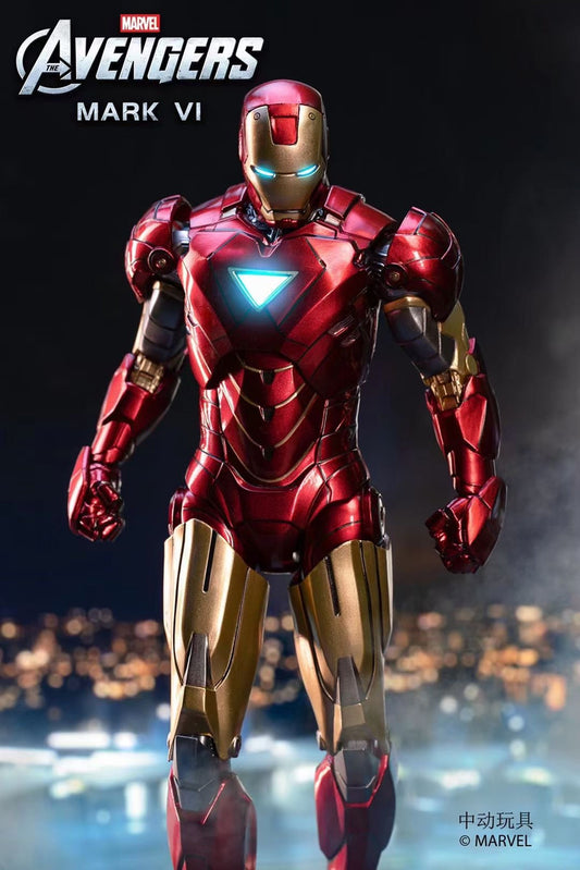 中動玩具 ZD Toys 1/10 Iron Man Mark VI LED 發光版 Figure