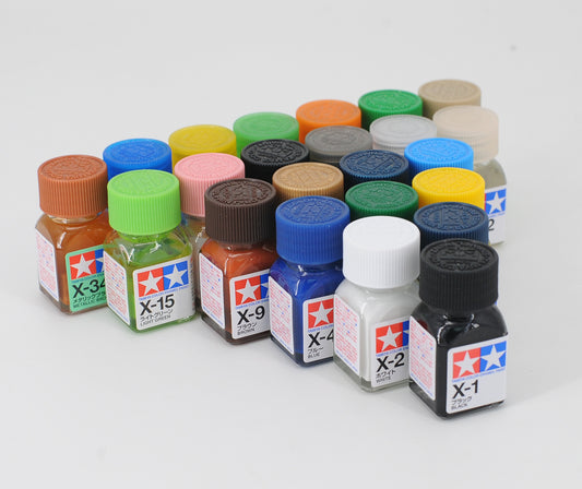 田宮 Tamiya 油性油漆 (亮光) Enamel Paint 珐琅油 X1 - X34