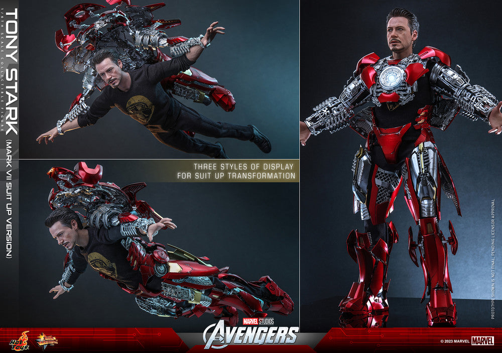 Hot toys MMS718 1:6 Tony Stark (Mark VII Suit up Version) Avengers Mark 7 普通版