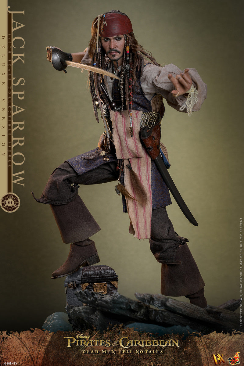 Hot Toys DX38 1/6 Jack Sparrow Deluxe Version  加勒比海盜：決戰魔盜王 Pirates of the Caribbean: Dead Men Tell No Tales