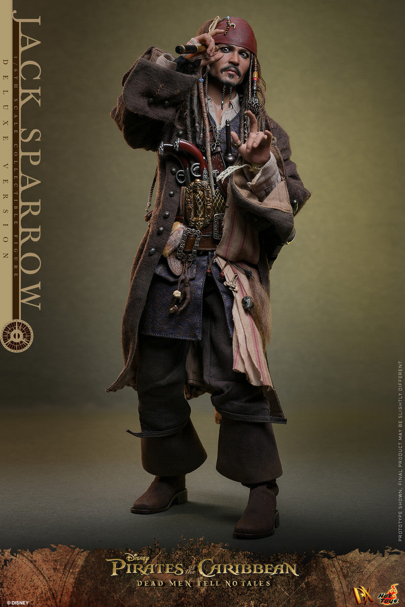 Hot Toys DX38 1/6 Jack Sparrow Deluxe Version  加勒比海盜：決戰魔盜王 Pirates of the Caribbean: Dead Men Tell No Tales